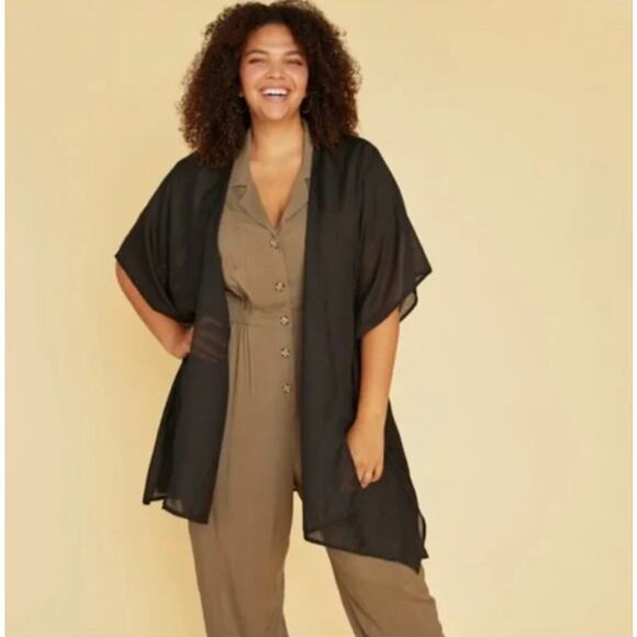The Jetset Diaries Other - TJD The Jetset Diaries Standard Kaftan Kimono in Black Womens One Size Fits Most